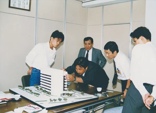 りゅうせき新社屋建設の打ち合わせ風景